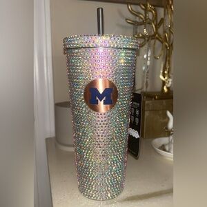 Memory Company metal Michigan Wolverines 22oz Bling Tumbler